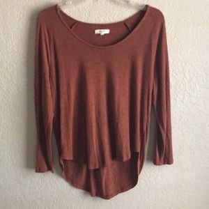 Madewell burnt orange long sleeve